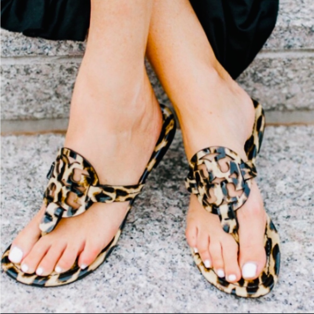 Tory Burch Leopard Miller Sandals